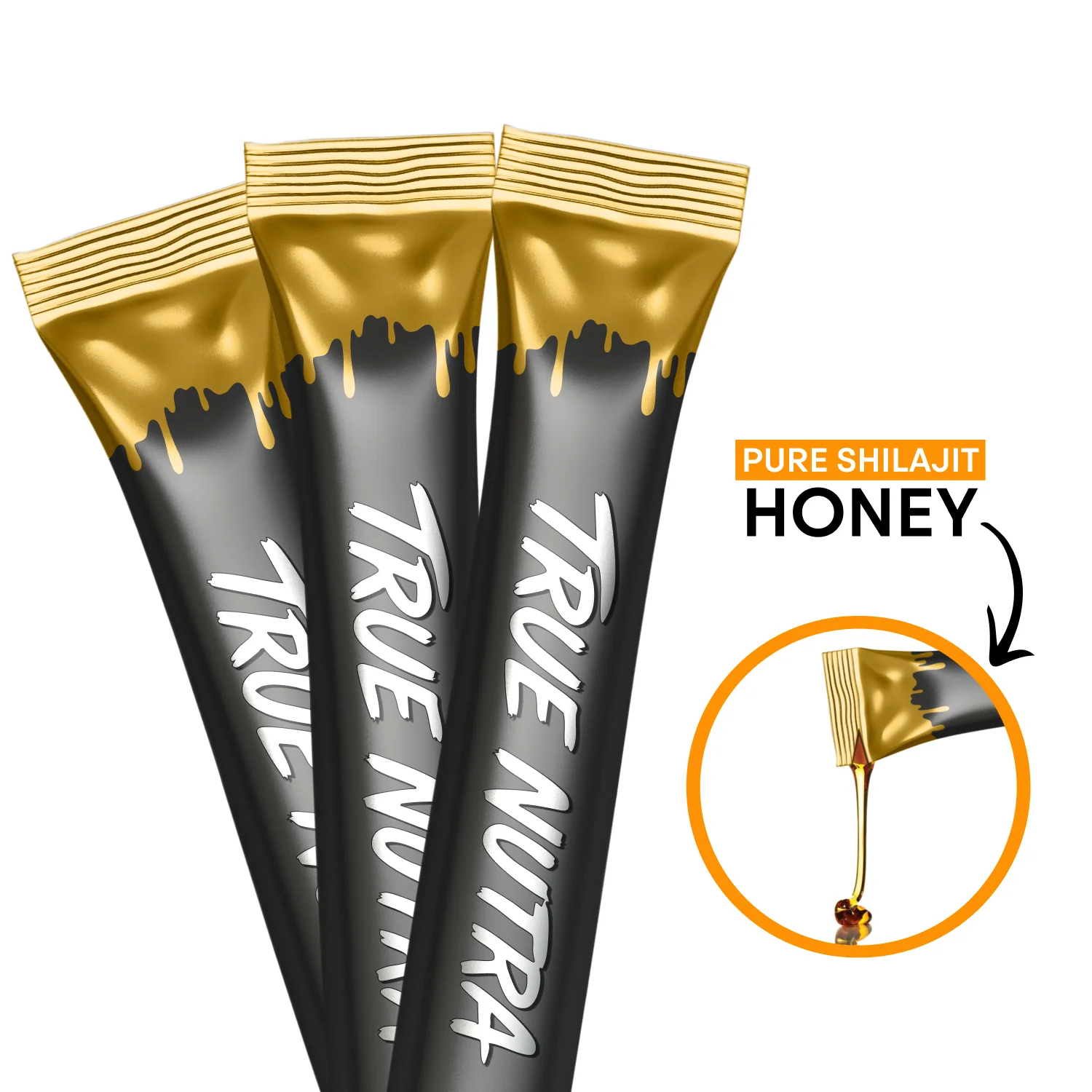 True Nutra Pure Himalayan Shilajit Honey Sticks with Raw Organic Honey Fulvic Acid 85+ Essential Minerals Fast Absorbing Long Lasting 10 Sticks (Copy) - Image 4